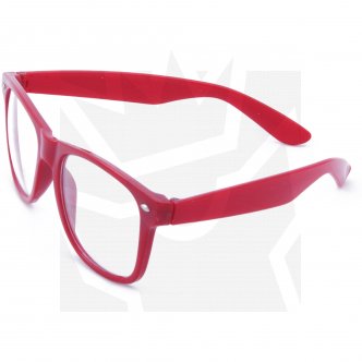Brýle Wayfarer - červené obroučky
