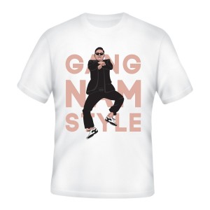 Tričko Gangnam Style -černé