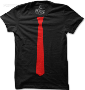 Tričko s kravatou - Red Tie
